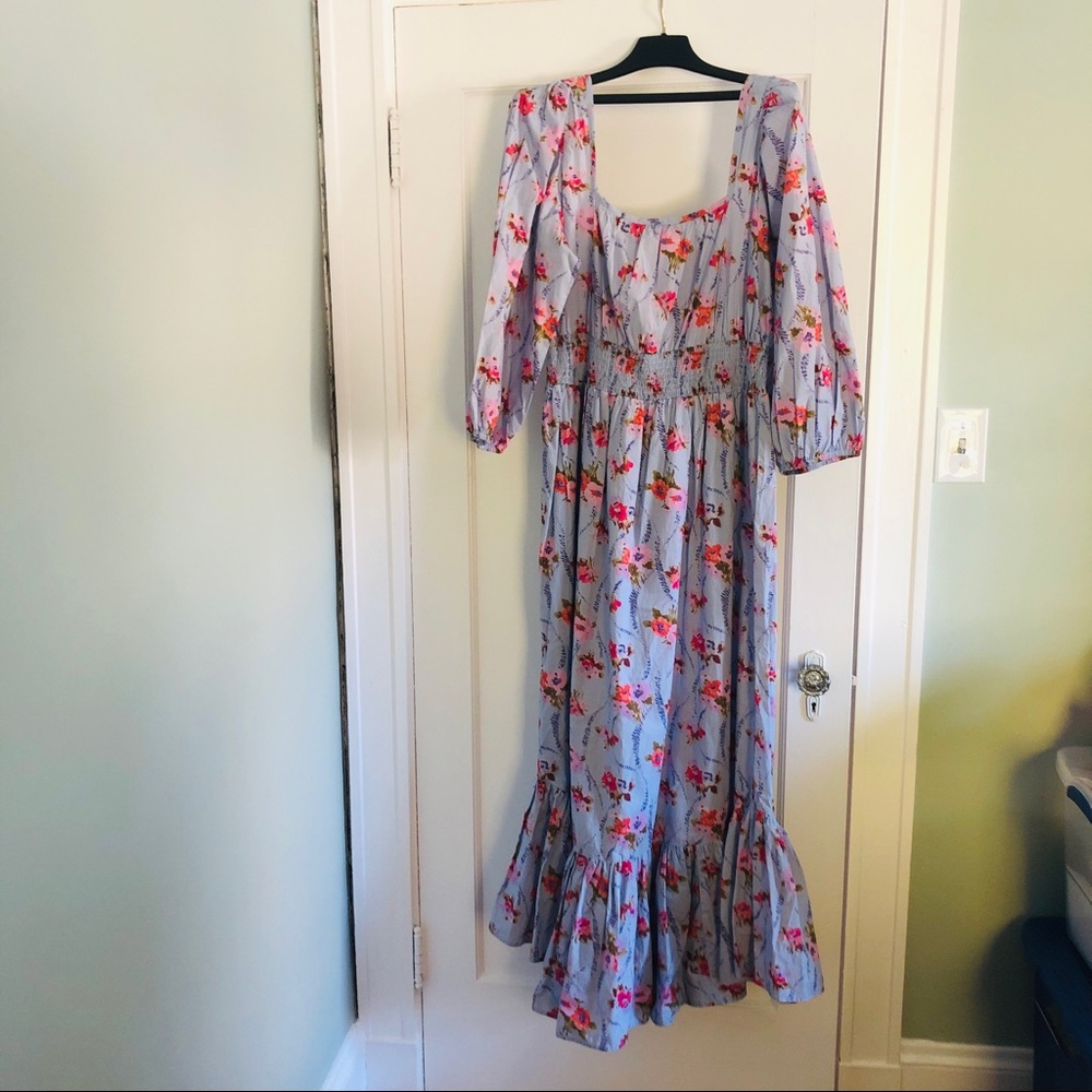NWT LoveShackFancy Minnia Lavender Moon Maxi Dress size Medium - Picture 12 of 12